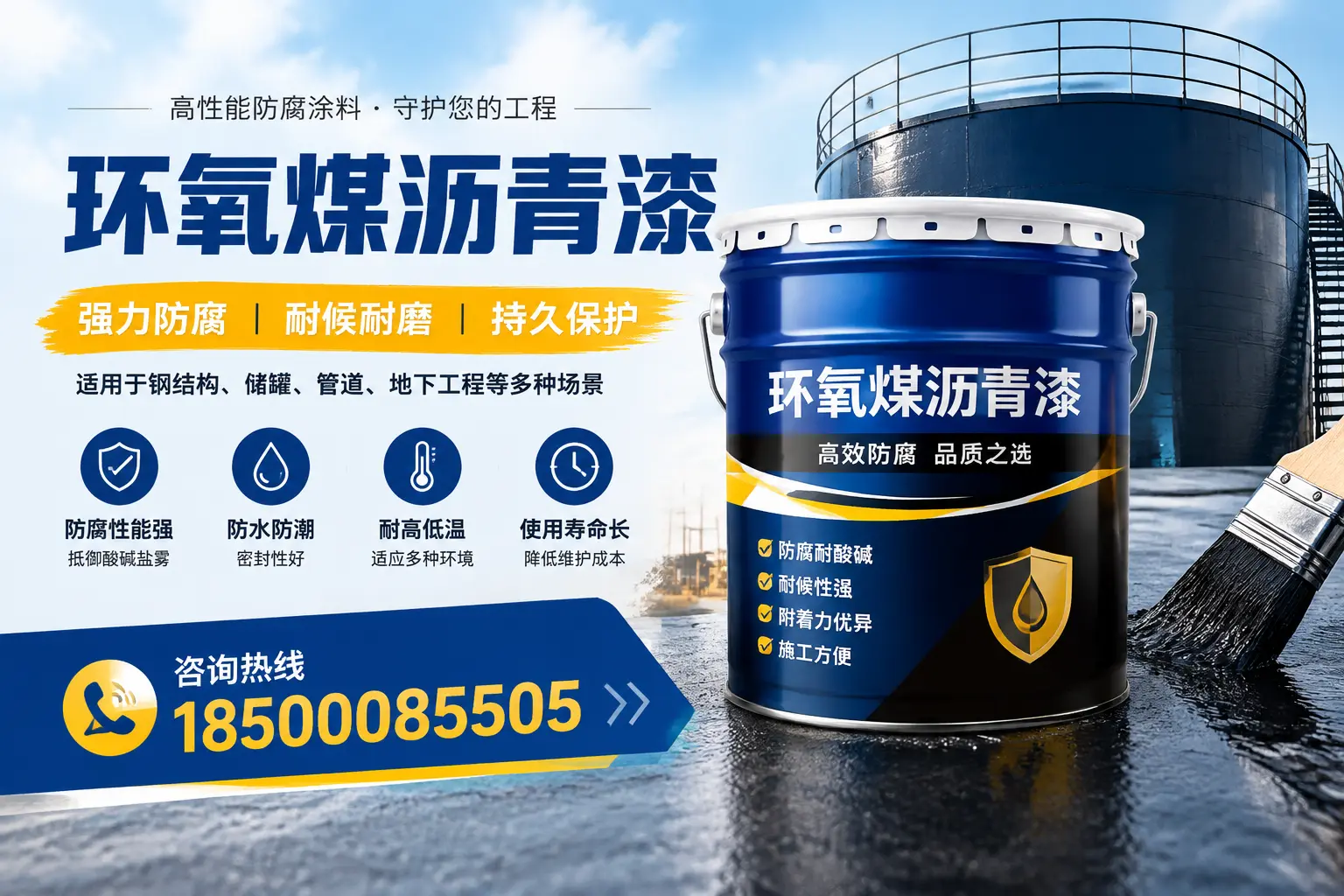 环氧煤沥青漆在工业中的应用，临汾企业的选择